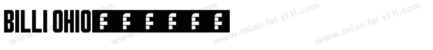 billi ohio字体转换